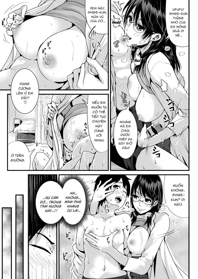 HentaiVN.net - Ảnh 14 - Họ muốn gạ địt một thằng trai tân như tôi! [Doutei no Ore o Yuuwaku suru Ecchi na Joshi-tachi!?] - Chap 3