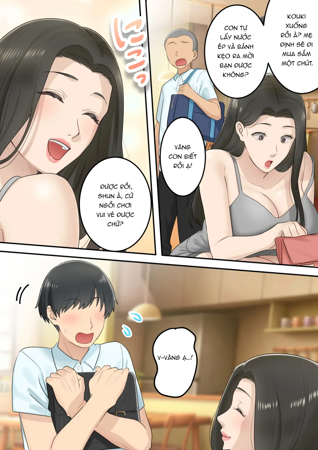 HentaiVN.net - Ảnh 3 - Tôi lén lút hẹn hò với mẹ bạn - Oneshot