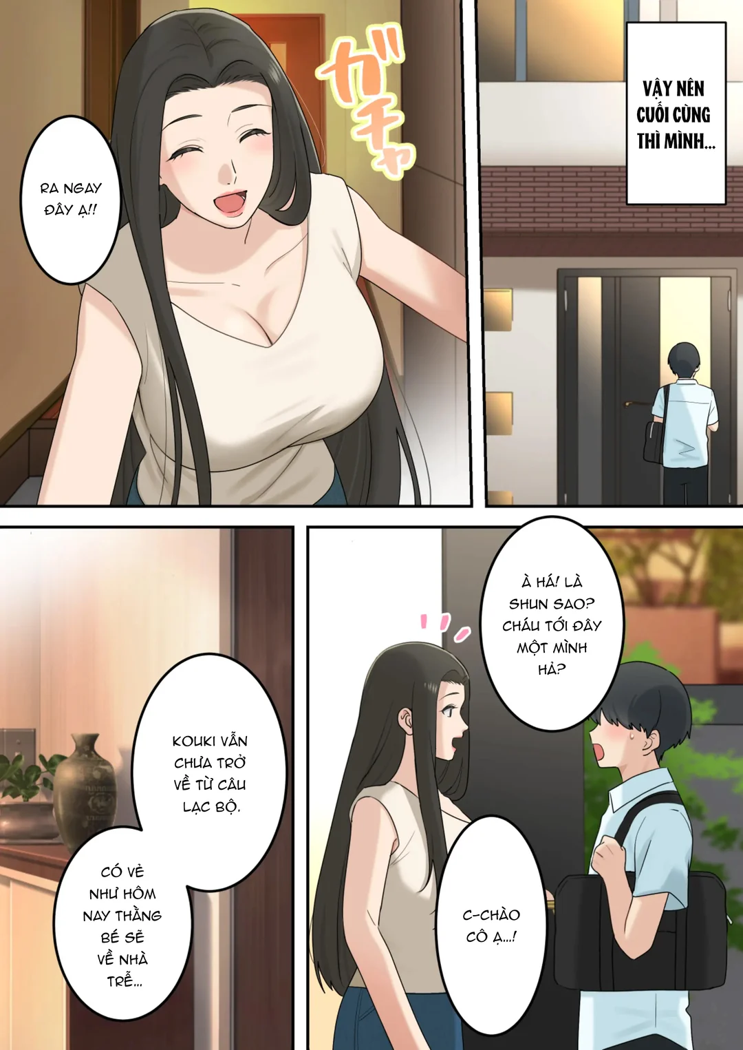 HentaiVN.net - Ảnh 8 - Tôi lén lút hẹn hò với mẹ bạn - Oneshot