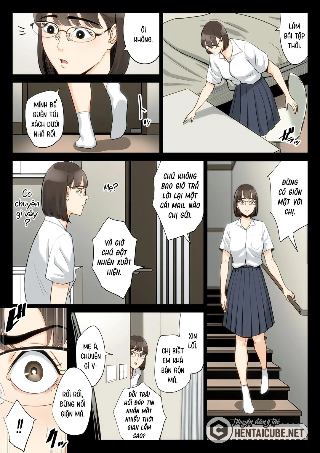 HentaiVN.net - Ảnh 16 - Tôi, mẹ và chú [Watashi, Oji, Haha.] - Chap 1