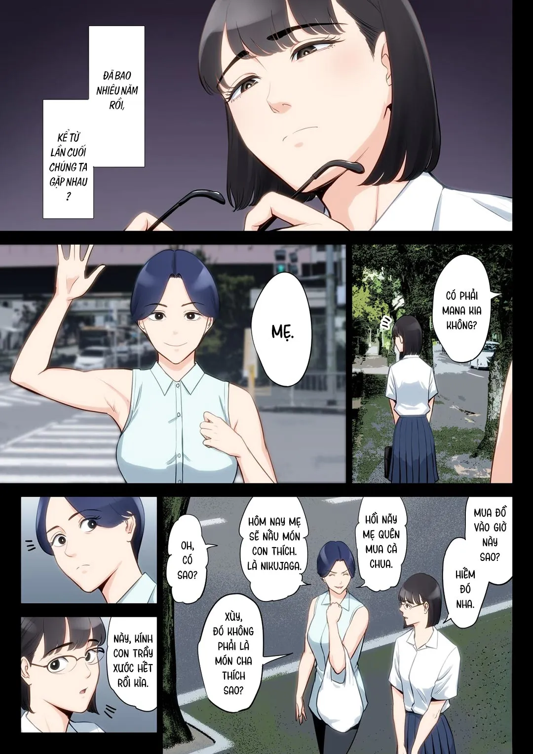 HentaiVN.net - Ảnh 6 - Tôi, mẹ và chú [Watashi, Oji, Haha.] - Chap 1