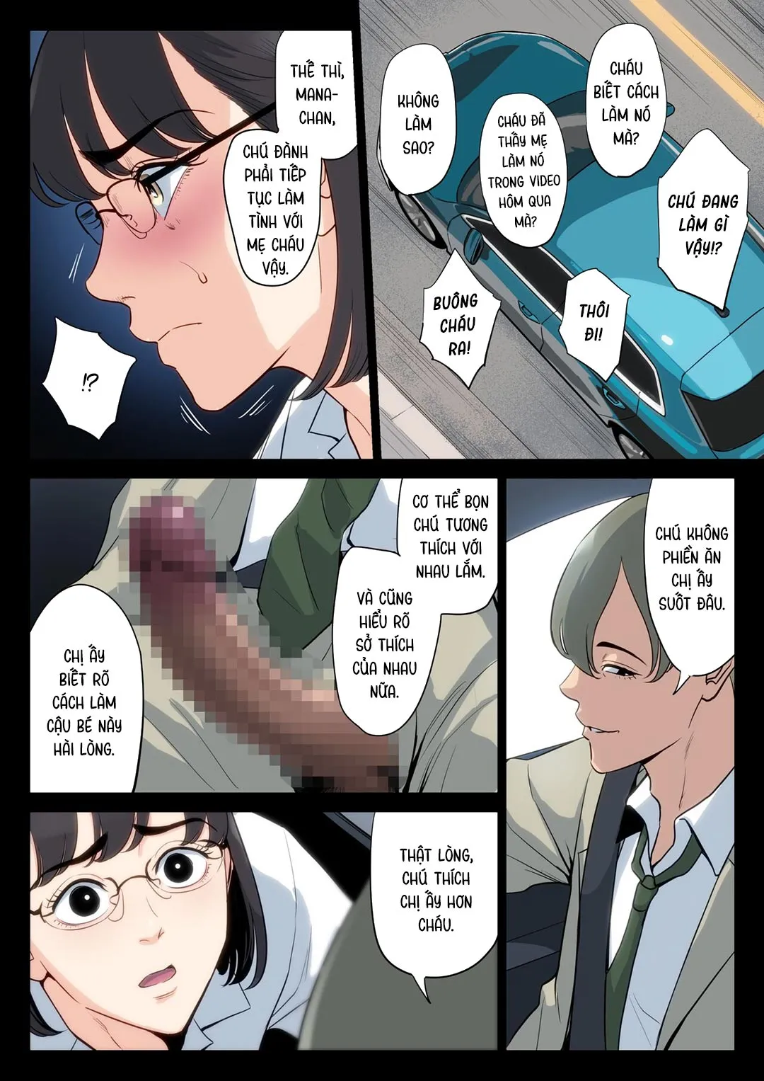 HentaiVN.net - Ảnh 23 - Tôi, mẹ và chú [Watashi, Oji, Haha.] - Chap 2