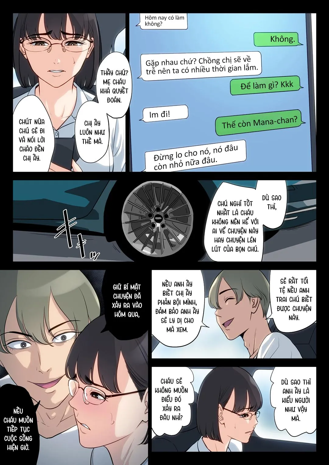 HentaiVN.net - Ảnh 6 - Tôi, mẹ và chú [Watashi, Oji, Haha.] - Chap 2