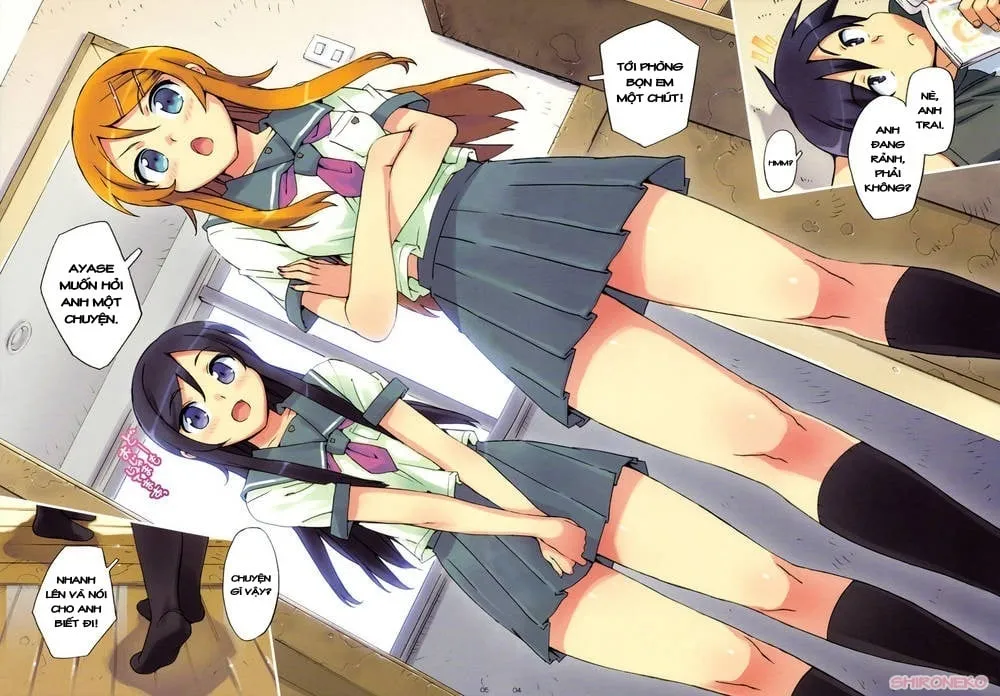 HentaiVN.net - Ảnh 4 - Ore no Imouto to, Imouto no Tomodachi ni Nama de Nakadashi Suru (Ore no Imouto ga Konna ni Kawaii Wake ga Nai) [Going Bareback and Coming Inside My Sister and My Sister’s Friend] - Oneshot