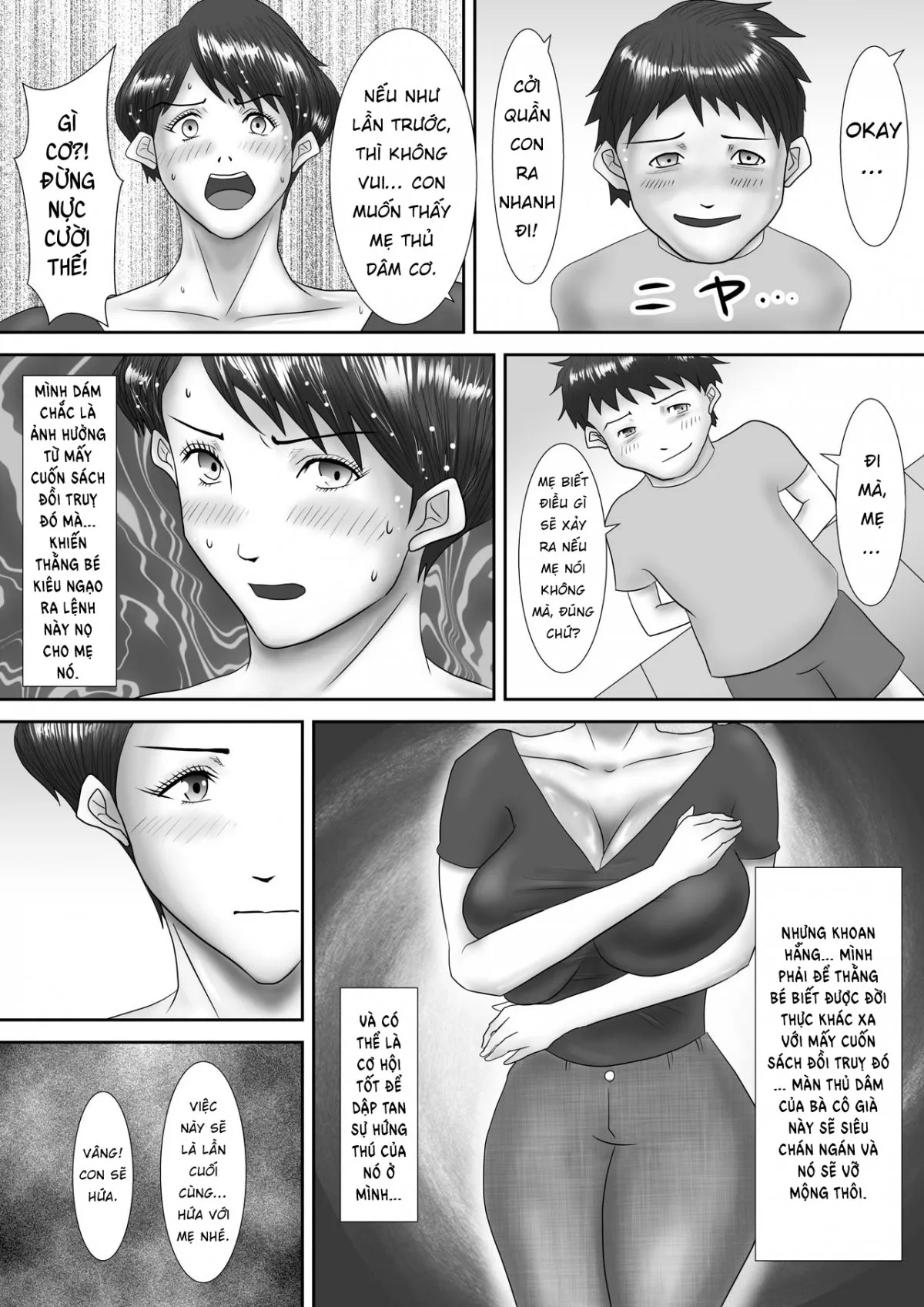 HentaiVN.net - Ảnh 22 - Hồ sơ huấn luyện bà mẹ thảm hại - Chap 1