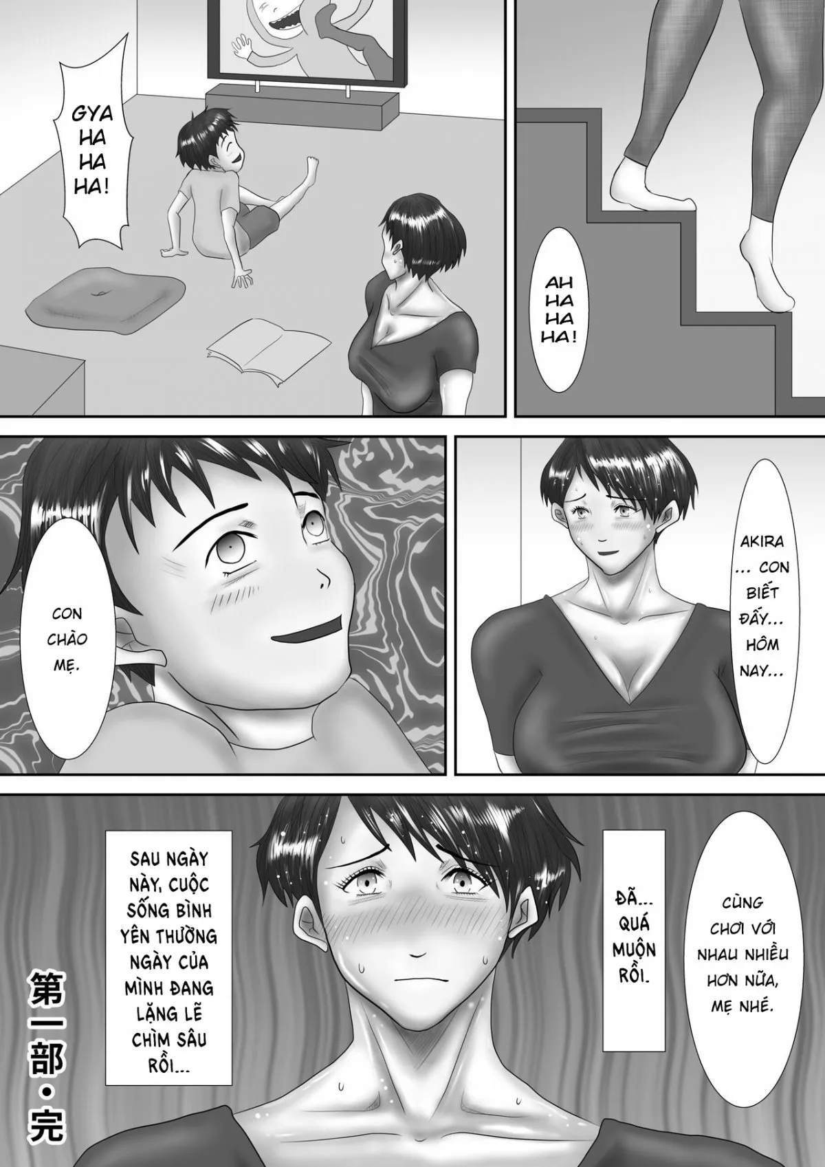 HentaiVN.net - Ảnh 22 - Hồ sơ huấn luyện bà mẹ thảm hại - Chap 3
