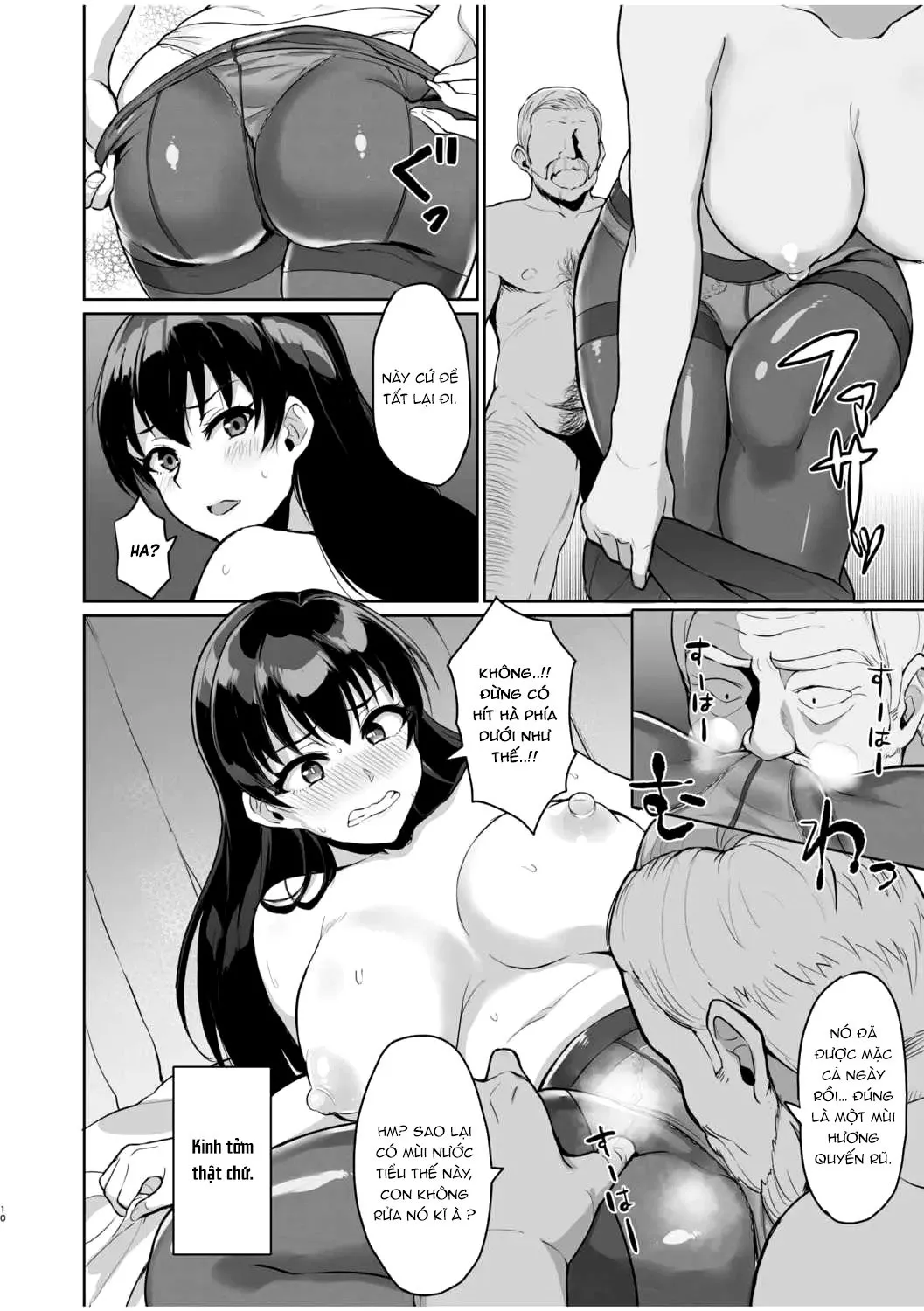 HentaiVN.net - Ảnh 10 - Moto Papakatsu Aite to no Himitsu no SEX ~Gifu Kara no Teishuku Shiken~ - Chap 2