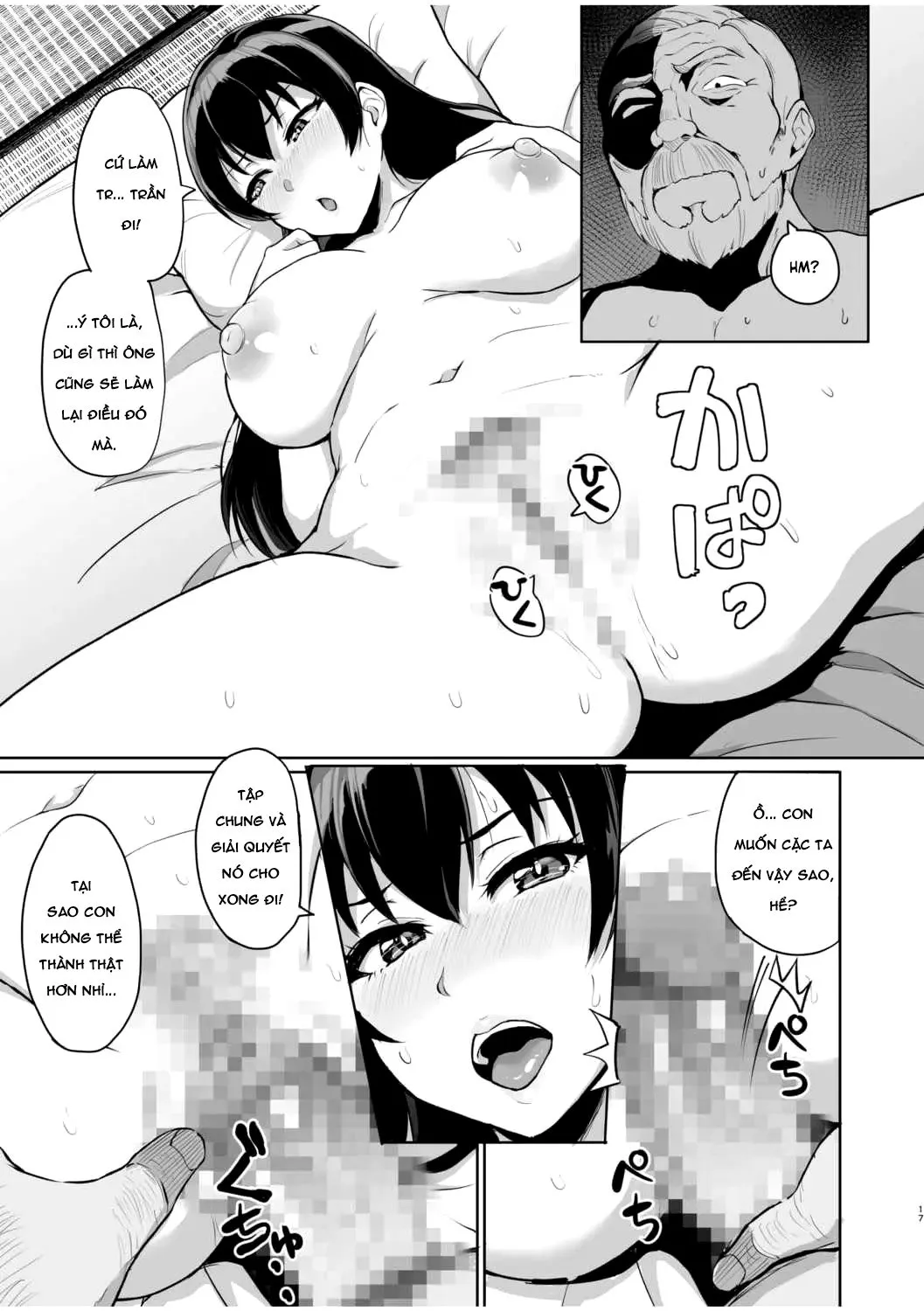 HentaiVN.net - Ảnh 18 - Moto Papakatsu Aite to no Himitsu no SEX ~Gifu Kara no Teishuku Shiken~ - Chap 4