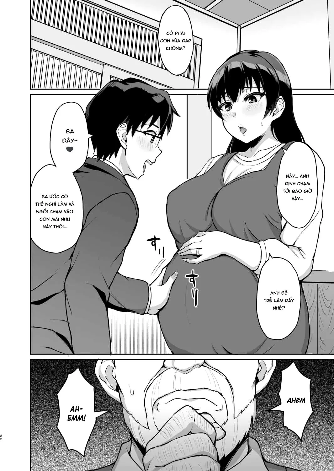 HentaiVN.net - Ảnh 24 - Moto Papakatsu Aite to no Himitsu no SEX ~Gifu Kara no Teishuku Shiken~ - Chap 6