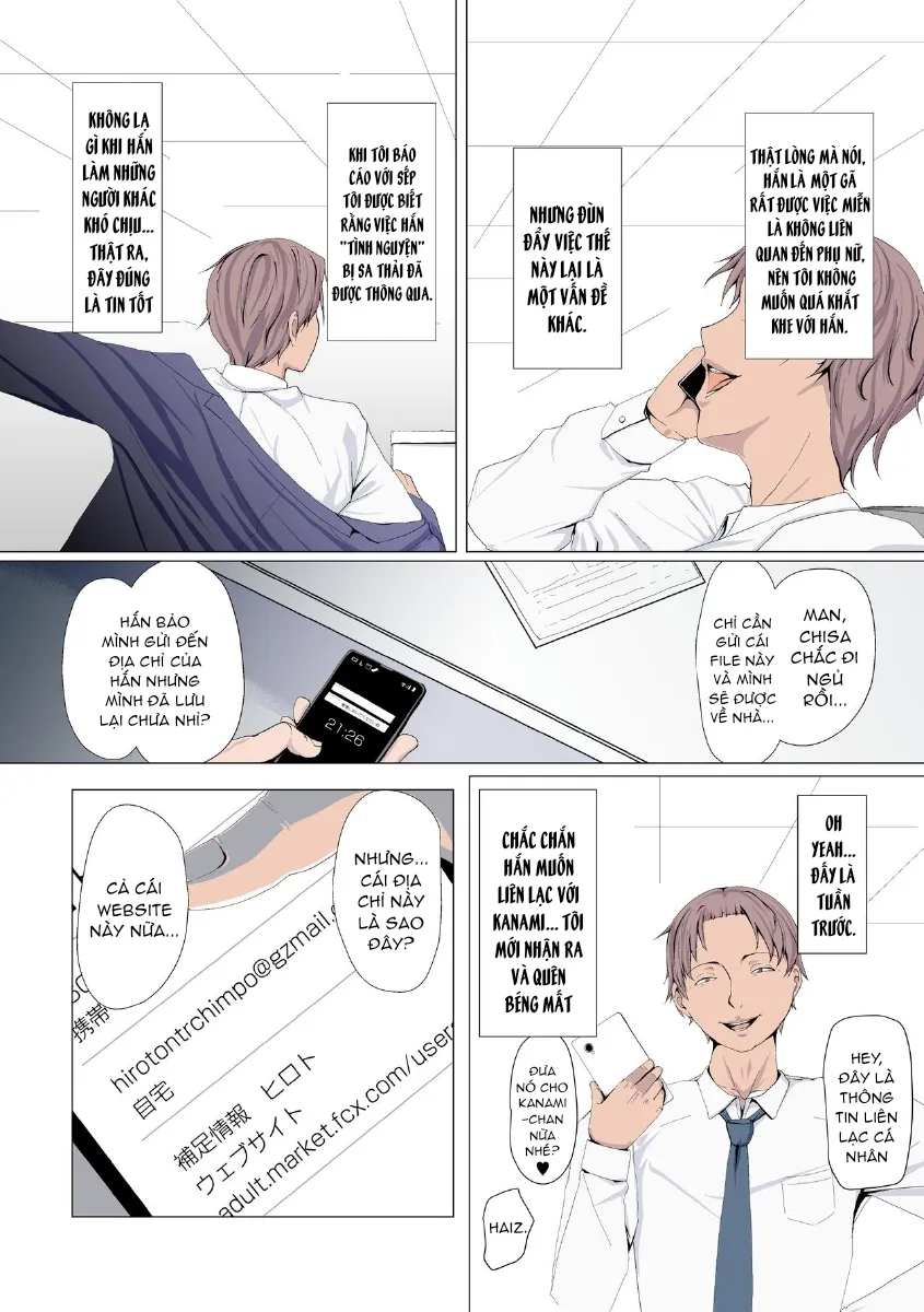 HentaiVN.net - Ảnh 5 - Oku-sama wa Aitsu no Niku Onaho ni Narimashita - Chap 1