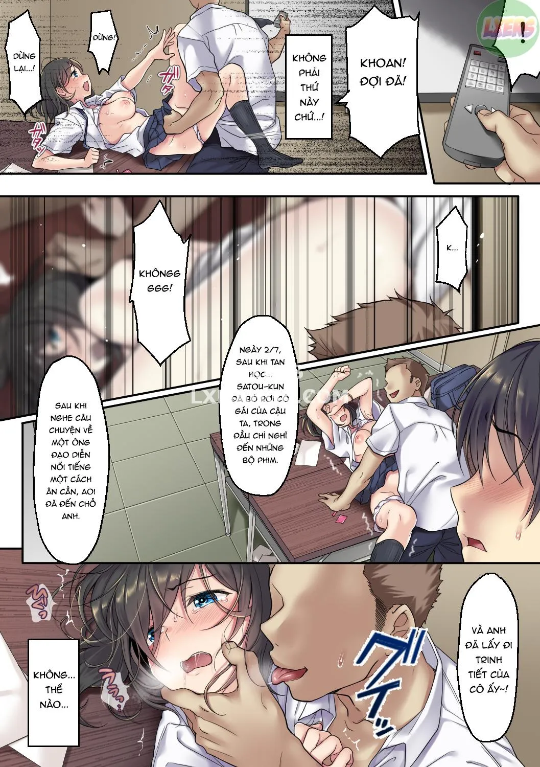 HentaiVN.net - Ảnh 16 - Bạn gái tôi đã lập một thoả thuận với senpai để bảo vệ tôi. [Kanojo no Okashita Ayamachi] - Chap 2 - [END]