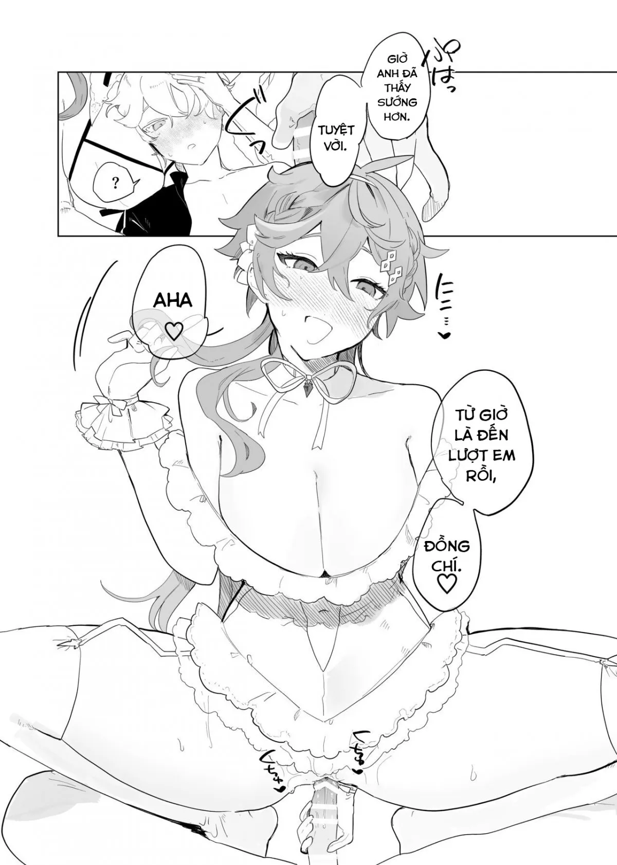 HentaiVN.net - Ảnh 10 - Aether và những cô nàng quyến rũ. [Sora-kun ga Ashinaga Oneechan-tachi to Ichaicha Suru Hon.] - Dạo đầu, Tartaglia