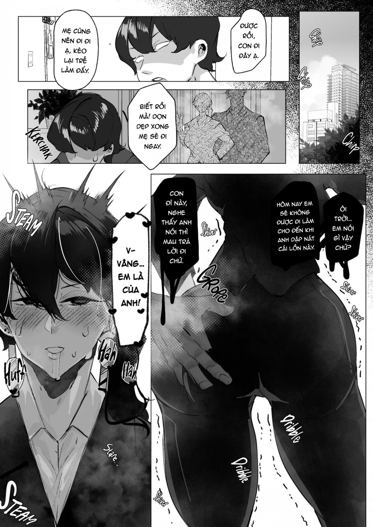 HentaiVN.net - Ảnh 15 - Miboujin Single Mother wa Kaisha no Joushi ni Mainichi Okasareteiru [My Widowed Single Mother Gets Railed By Her Boss Every Day] - Oneshot
