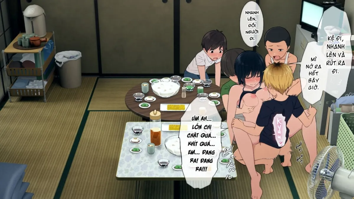 HentaiVN.net - Ảnh 20 - Toaru Daikazoku no Okazu Jijou - Chap 11 - Kết thúc.