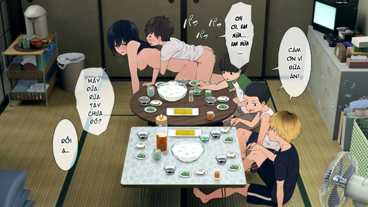 HentaiVN.net - Ảnh 21 - Toaru Daikazoku no Okazu Jijou - Chap 11 - Kết thúc.