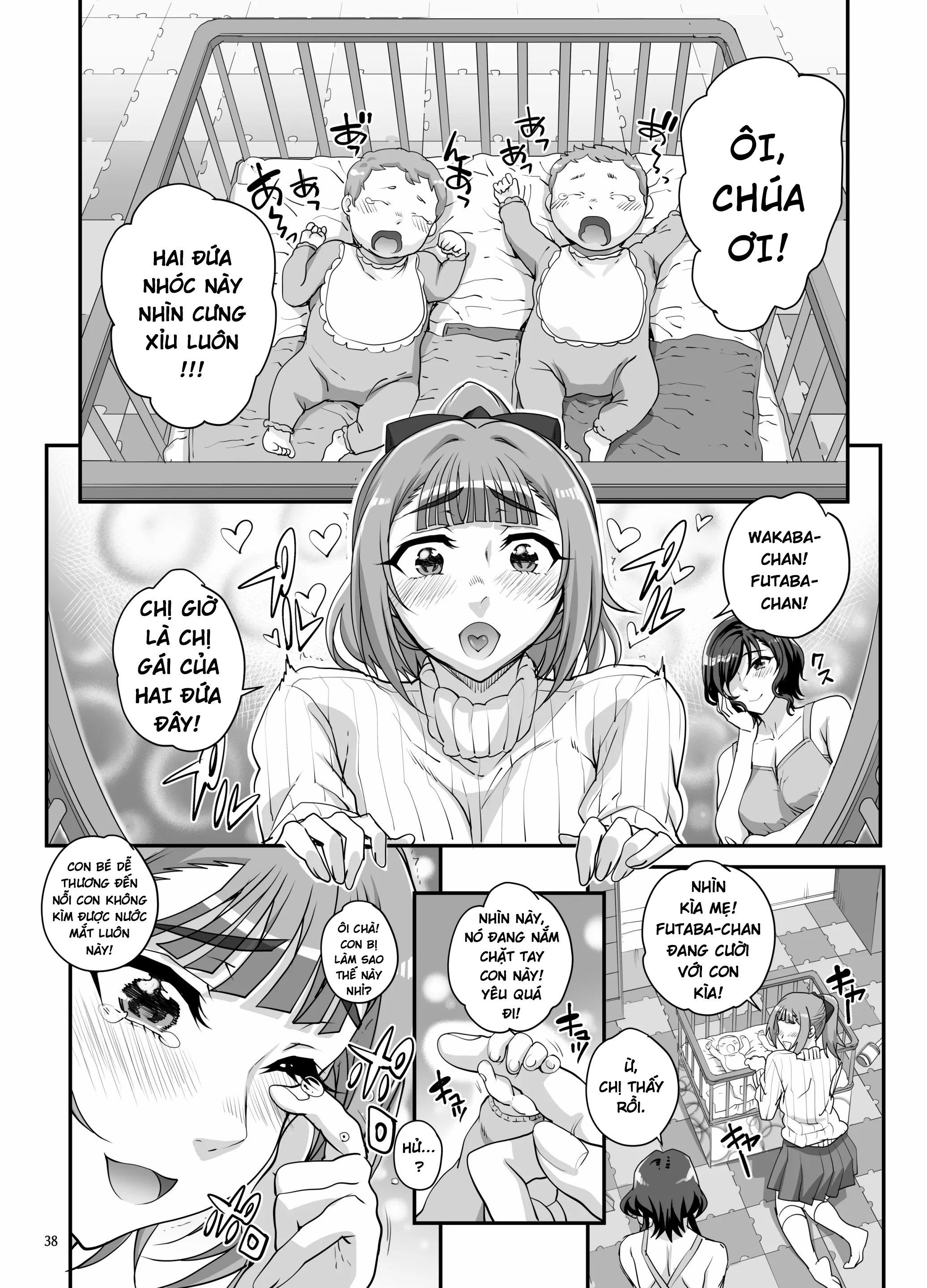 HentaiVN.net - Ảnh 39 - Takanashi Shimai no Junan [小鳥遊姉妹の受難] - Chap 2