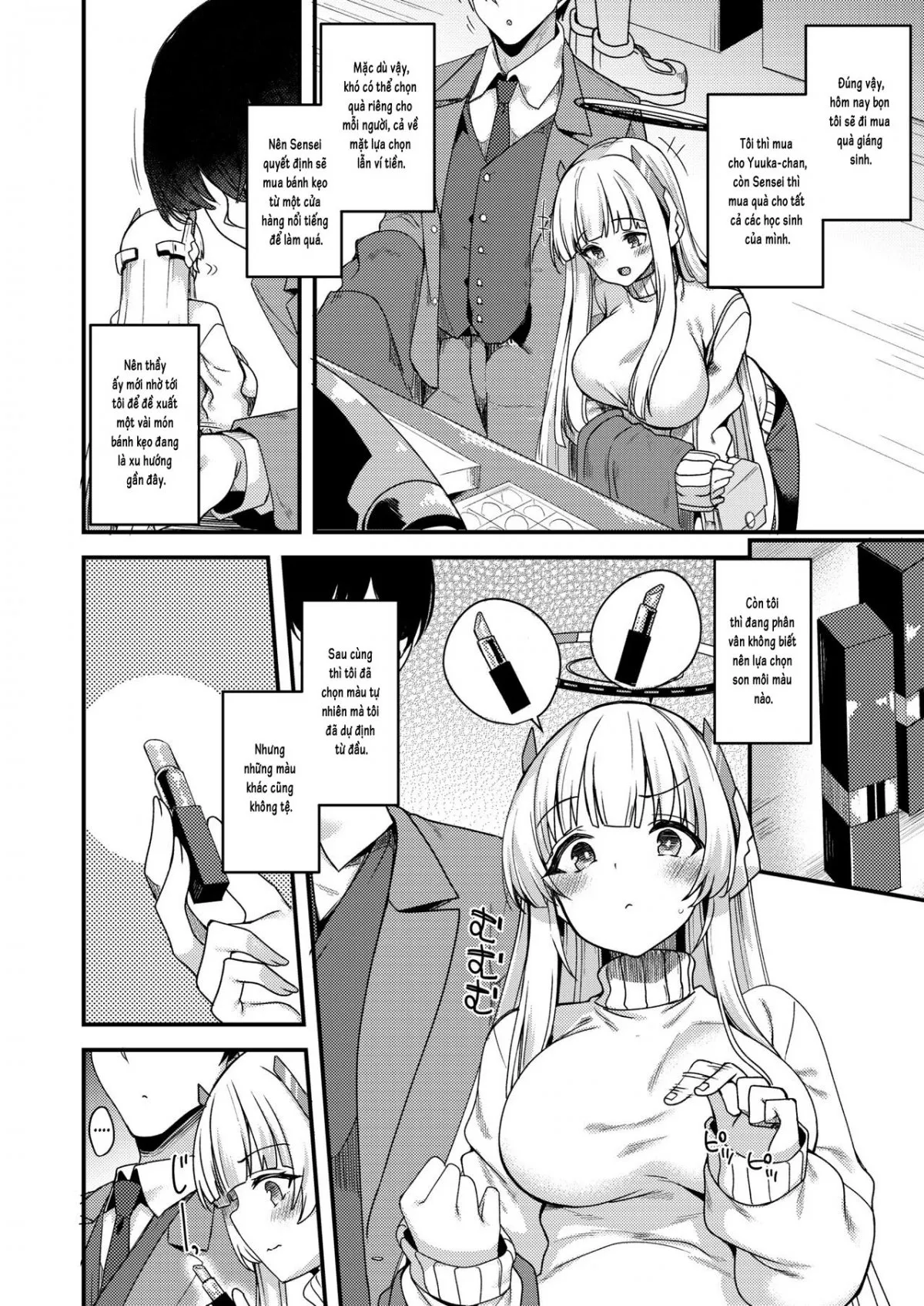 HentaiVN.net - Ảnh 3 - Sensei, thầy có thể dành thêm nhiều thời gian cho em nữa được không? - Oneshot nứng
