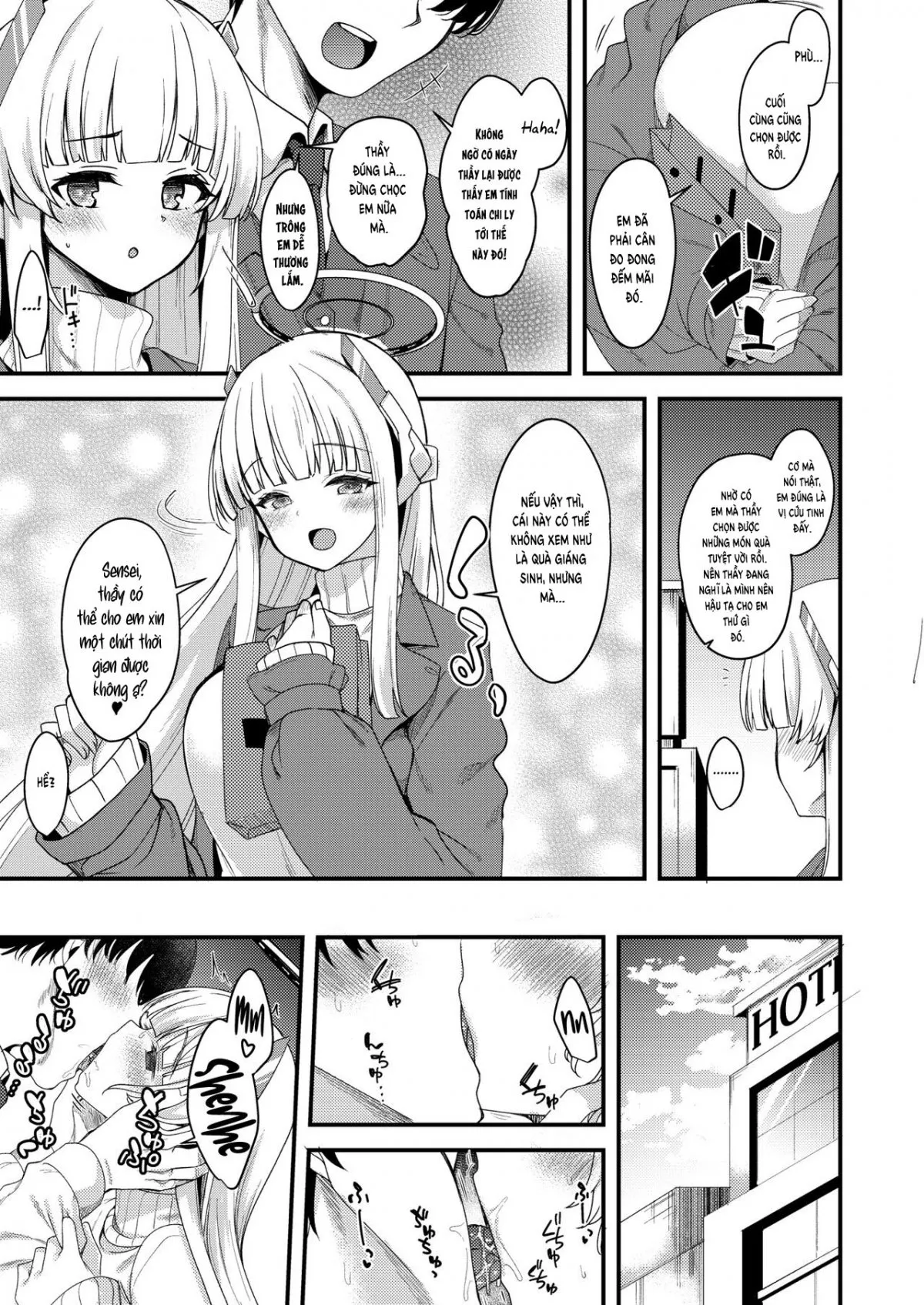 HentaiVN.net - Ảnh 4 - Sensei, thầy có thể dành thêm nhiều thời gian cho em nữa được không? - Oneshot nứng