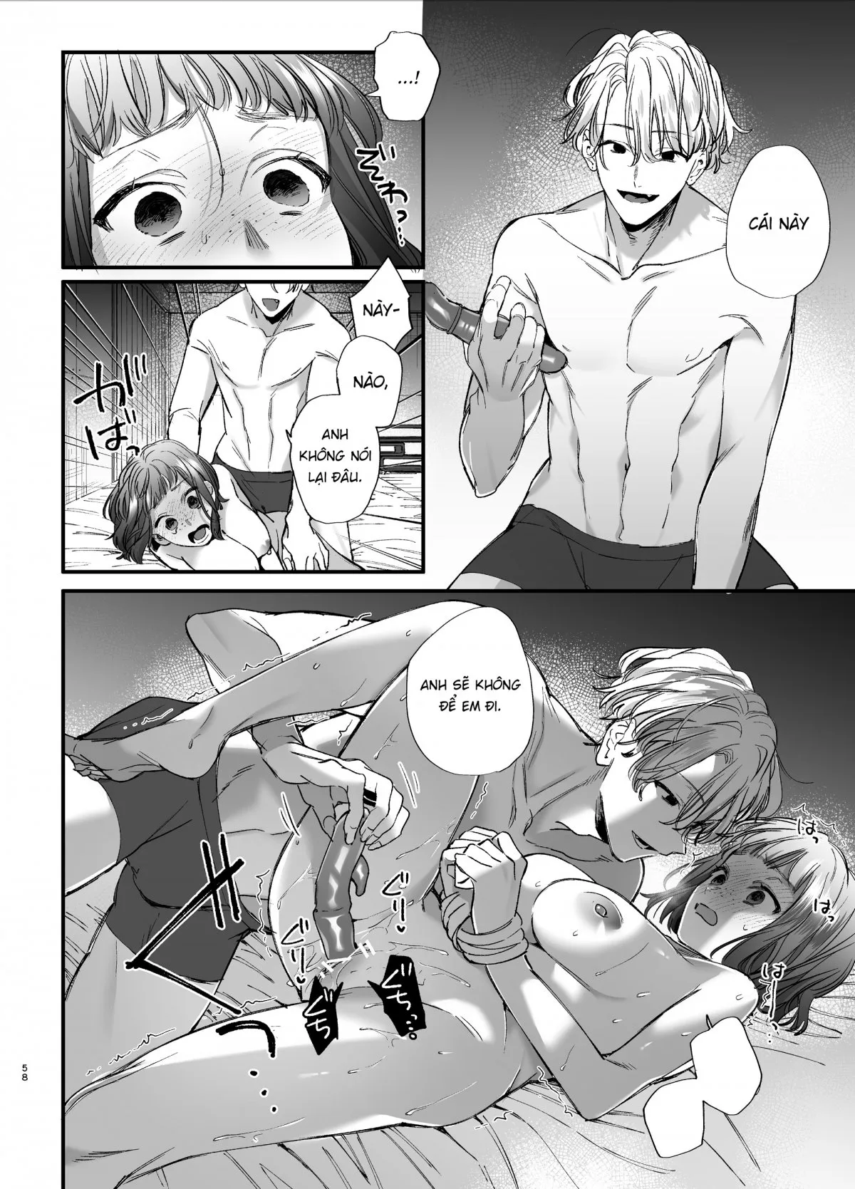 HentaiVN.net - Ảnh 17 - Trông em thảm hại như này lại đáng yêu vl [Kawaisou na Kimi ga Ichiban Kawaii -Kyouizon na Chiaki-kun to Kimesaku Ecchi-] - Brừm