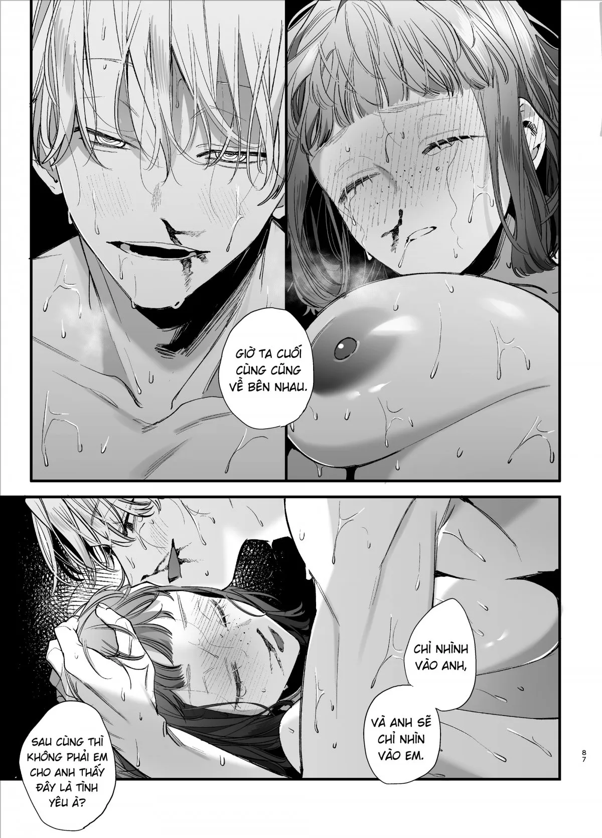 HentaiVN.net - Ảnh 46 - Trông em thảm hại như này lại đáng yêu vl [Kawaisou na Kimi ga Ichiban Kawaii -Kyouizon na Chiaki-kun to Kimesaku Ecchi-] - Brừm