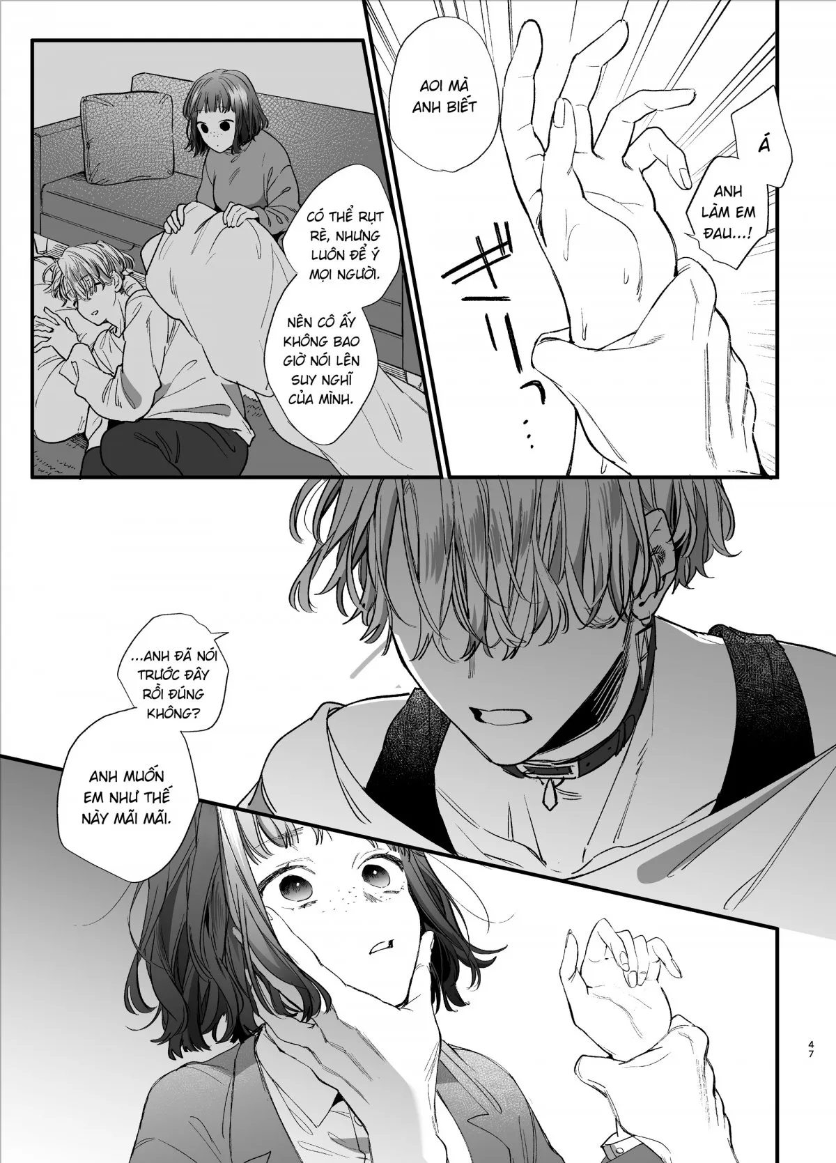 HentaiVN.net - Ảnh 6 - Trông em thảm hại như này lại đáng yêu vl [Kawaisou na Kimi ga Ichiban Kawaii -Kyouizon na Chiaki-kun to Kimesaku Ecchi-] - Brừm
