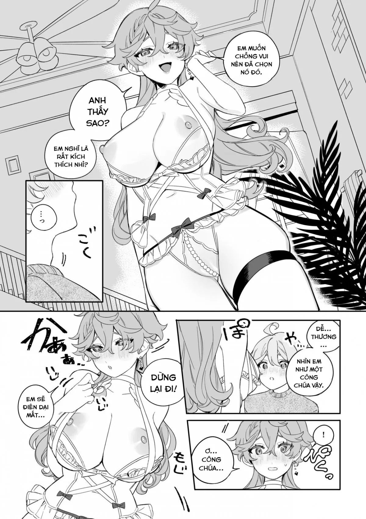 HentaiVN.net - Ảnh 12 - Kì nghỉ đông ngọt ngào (Genshin Impact) [SweetSweet Winter holiday] - Oneshot