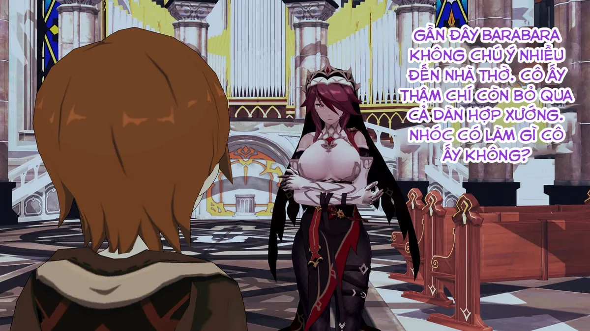 HentaiVN.net - Ảnh 28 - Dàn harem của Timmy. (Genshin Impact) - Rosaria 1