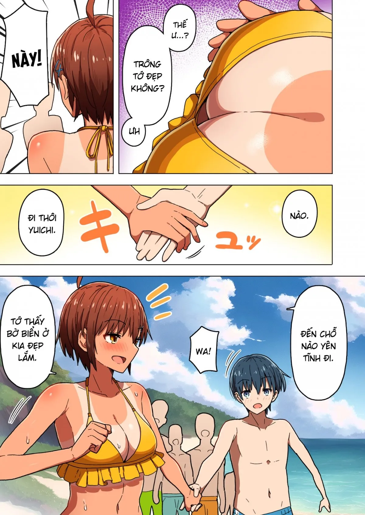 HentaiVN.net - Ảnh 14 - Đi dã ngoại với lớp, tôi bị cướp luôn bạn gái [Shuugaku Ryokou, Kanojo Ubarareru Nettaiya] - Oneshot mất