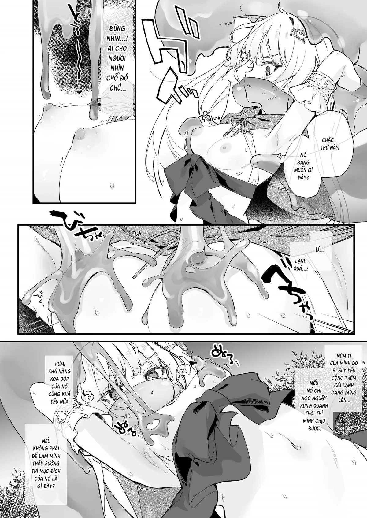HentaiVN.net - Ảnh 8 - Không đời nào có chuyện ta sẽ thua một con slime dâm dục - Oneshot nứng