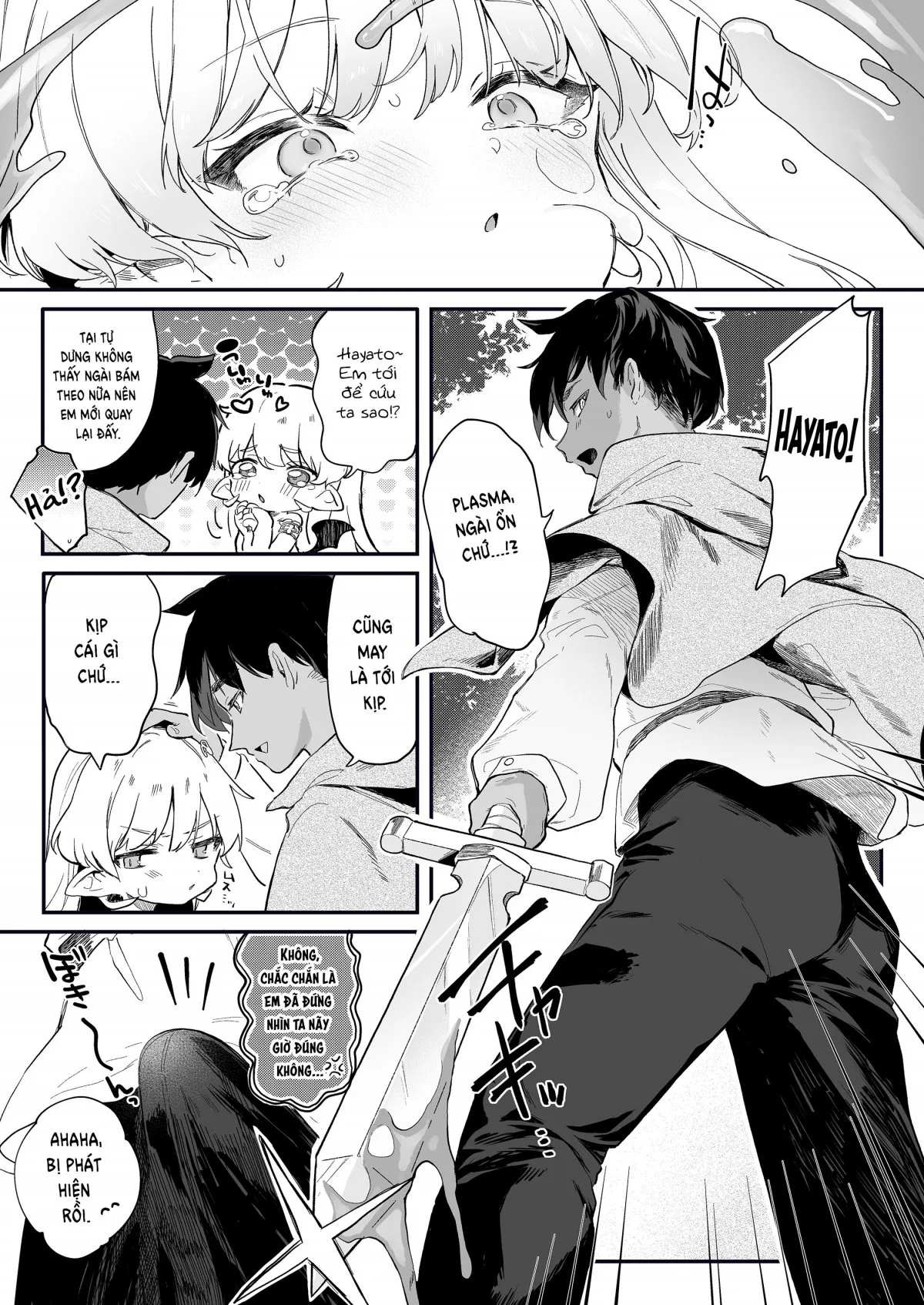 HentaiVN.net - Ảnh 15 - Không đời nào có chuyện ta sẽ thua một con slime dâm dục - Oneshot nứng