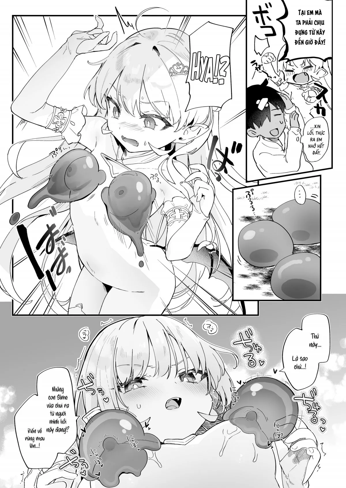 HentaiVN.net - Ảnh 26 - Không đời nào có chuyện ta sẽ thua một con slime dâm dục - Oneshot nứng