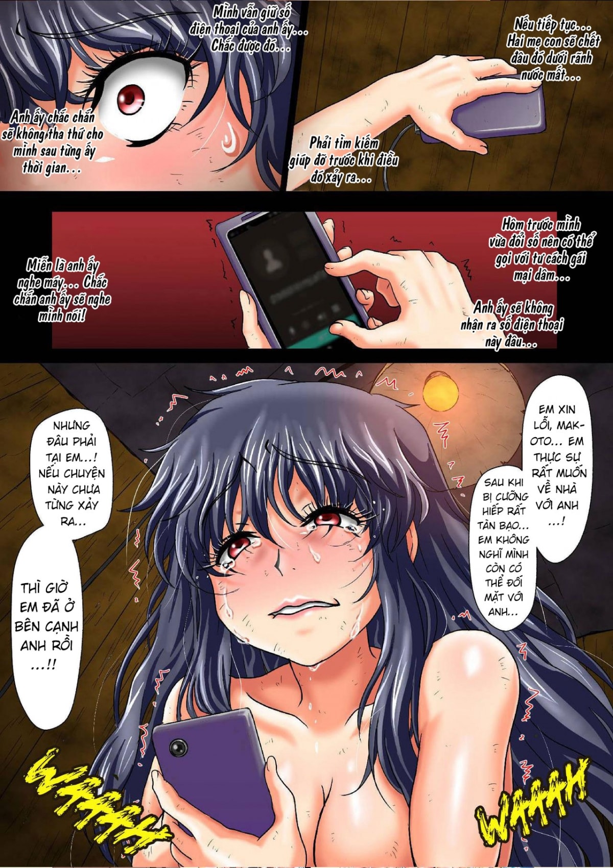 HentaiVN.net - Ảnh 80 - Chijoku Ni Ochita Kanojo ~Netori To Rinkan No Hashi~ [A Girls Fall From Grace - A Bridge Of Cheating And Gang Rape] - Oneshot