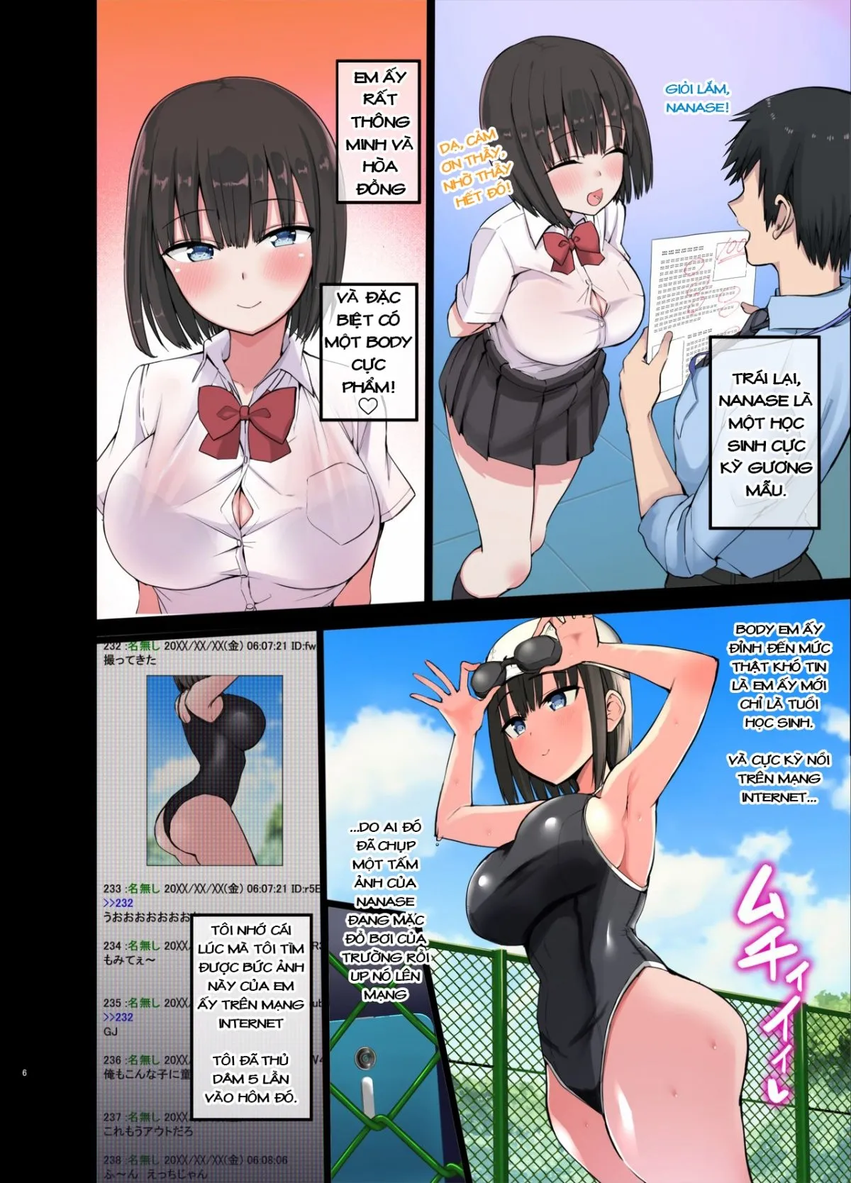 HentaiVN.net - Ảnh 6 - Bitch Gal! Sensei no BIG Chinchin Daaisuki [Slutty Gals! ~We Luv Your BIG Dick~; Giáo Dục Hai Con Phò Non Bằng Con Cặc BỰ] - Day 1~ Giáo Dục Con Phò Non Ogata~