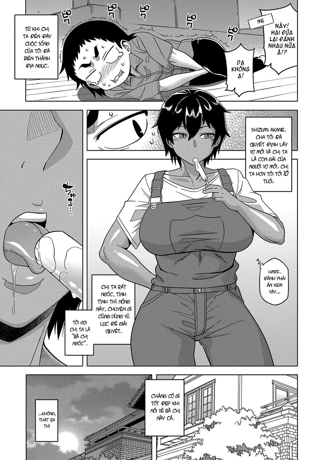 HentaiVN.net - Ảnh 4 - Làm liều với bà chị hay bắt nạt tôi [Chotto Bijin de Mune ga Dekakute Eroi dake no Baka-nee] - Chap 1