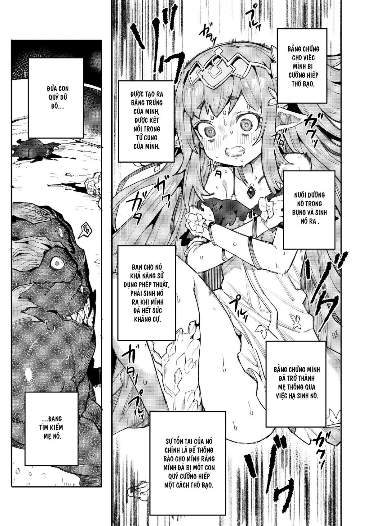HentaiVN.net - Ảnh 13 - Enslaved Nymph Nyehil [Enslaved Nymph Nyehil - The Tale of a Broken Sow Whose Immature Womb Was Trained To Submit] - Oneshot
