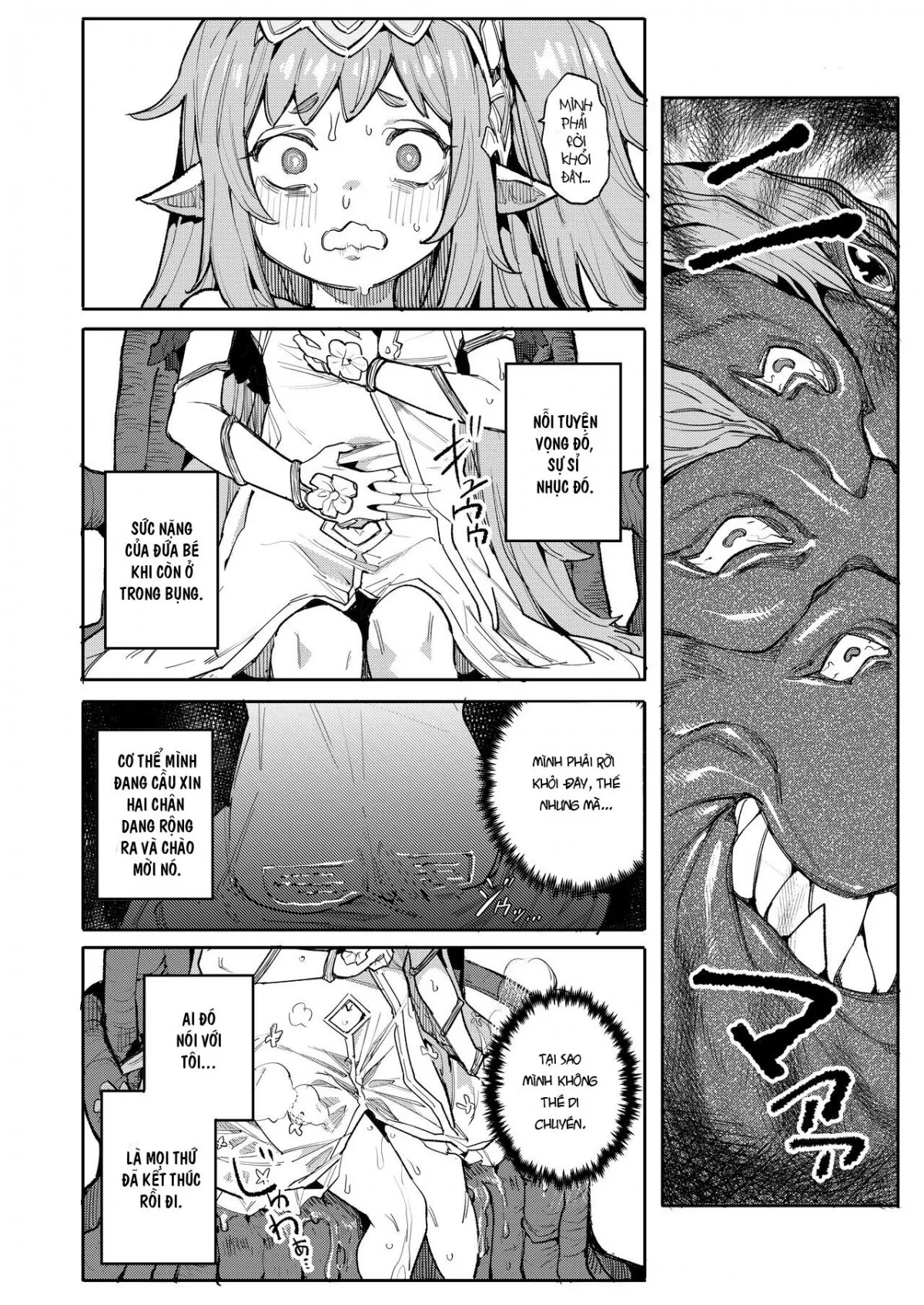HentaiVN.net - Ảnh 14 - Enslaved Nymph Nyehil [Enslaved Nymph Nyehil - The Tale of a Broken Sow Whose Immature Womb Was Trained To Submit] - Oneshot