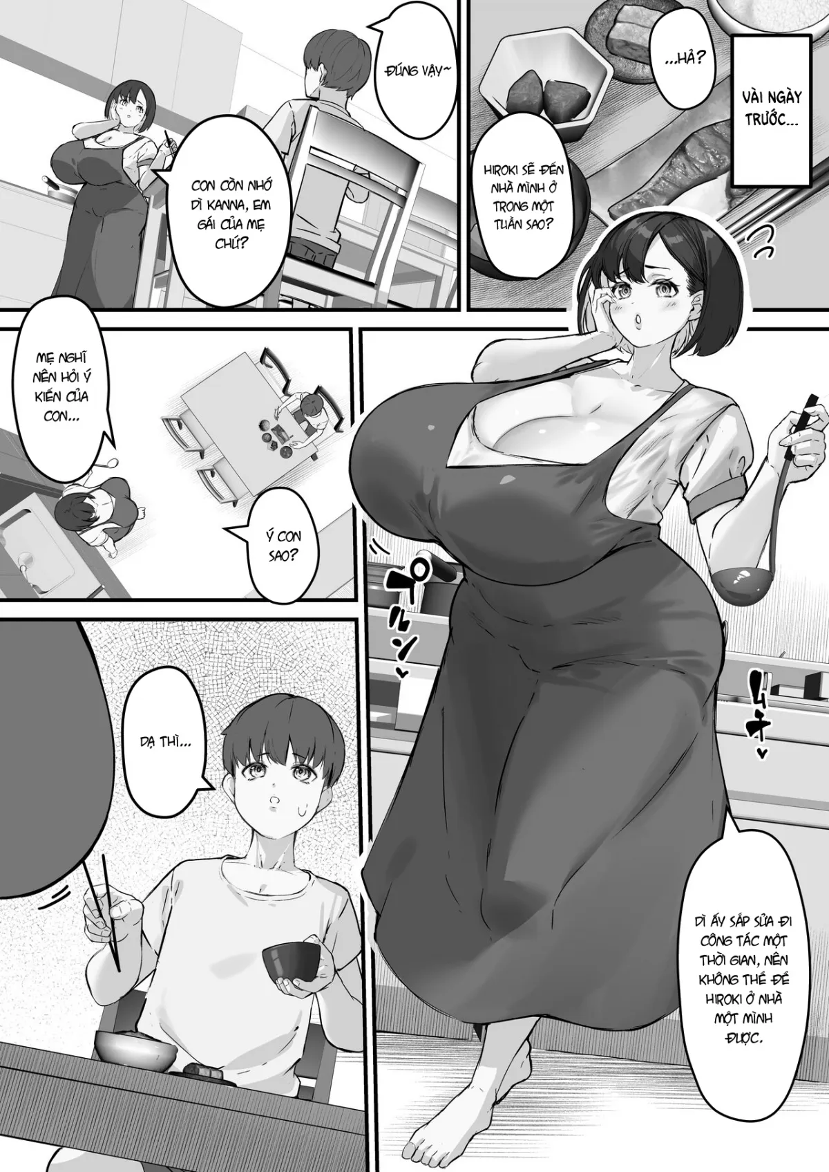 HentaiVN.net - Ảnh 4 - Netorare Kaa-san [Kaa-san ga Aitsu no Nikubenki ni Natta Hi] - Chap 1