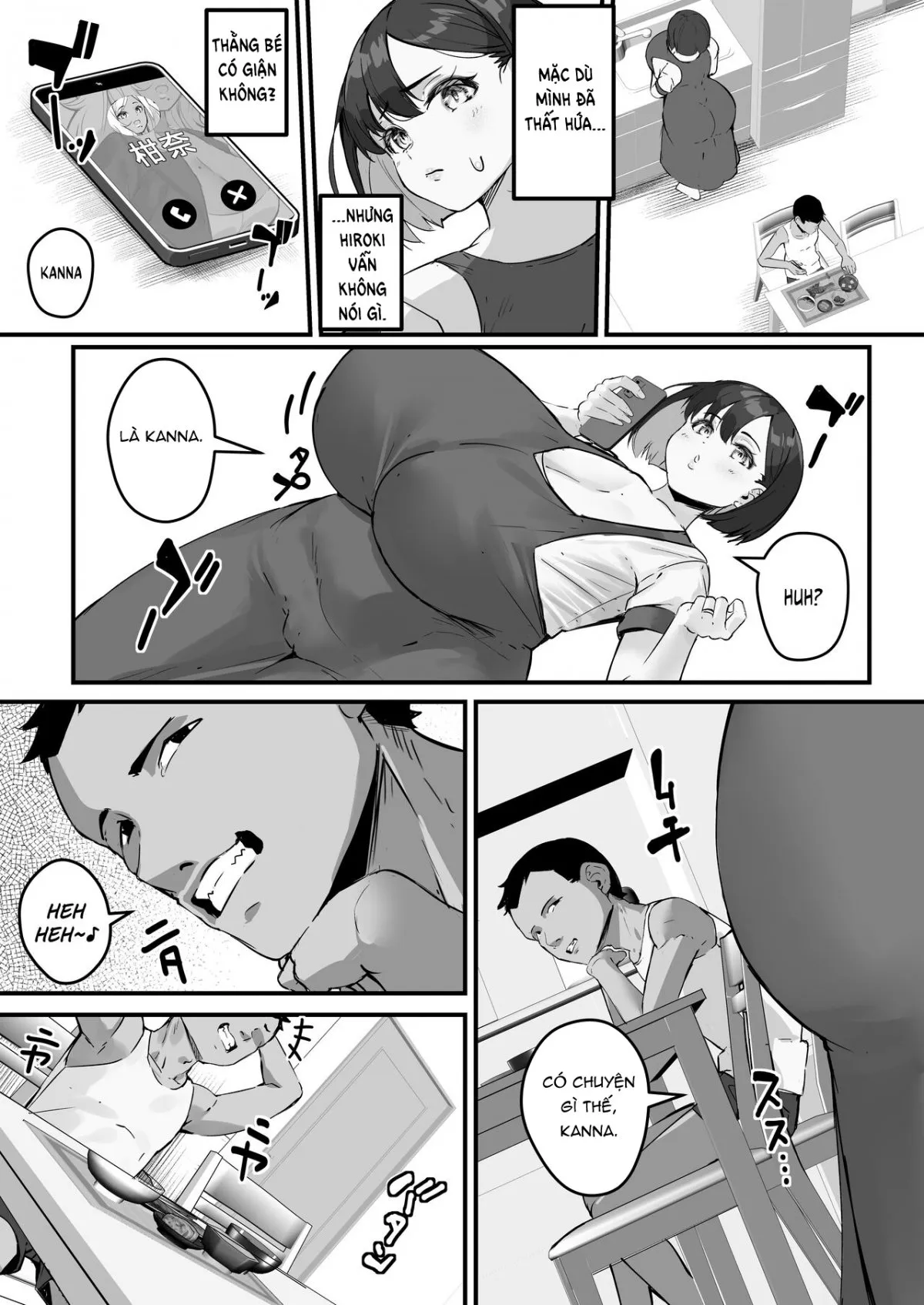 HentaiVN.net - Ảnh 3 - Netorare Kaa-san [Kaa-san ga Aitsu no Nikubenki ni Natta Hi] - Chap 3