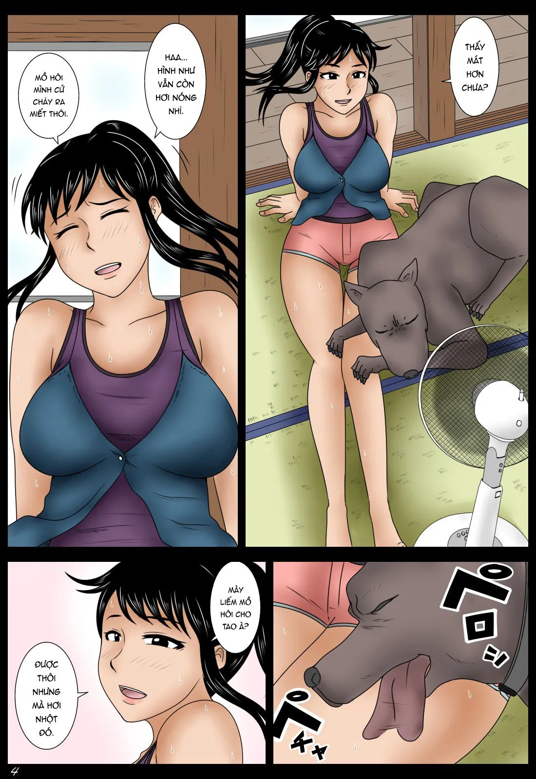 HentaiVN.net - Ảnh 5 - Mùa hè cùng chú chó. [Natsu Inu ; 夏犬] - Oneshot