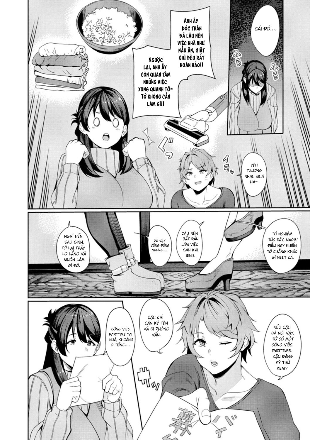 HentaiVN.net - Ảnh 4 - Kairaku Bitch-ka Ninpu -AV ni Otosarete- (ANGEL Club 2021-03) - Chap 1