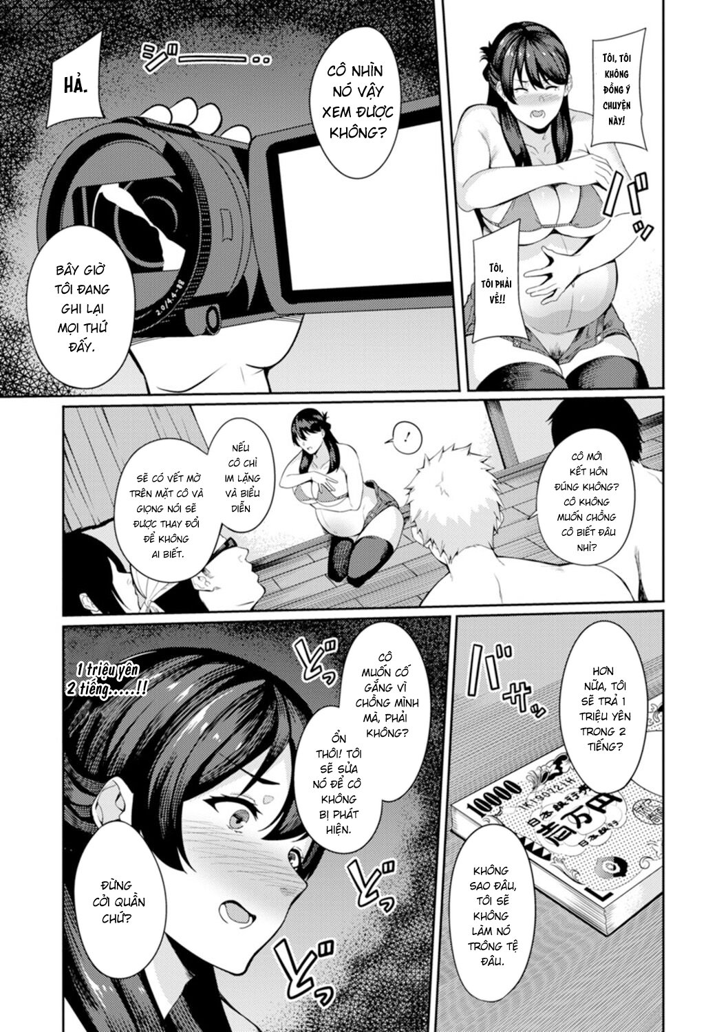 HentaiVN.net - Ảnh 9 - Kairaku Bitch-ka Ninpu -AV ni Otosarete- (ANGEL Club 2021-03) - Chap 1