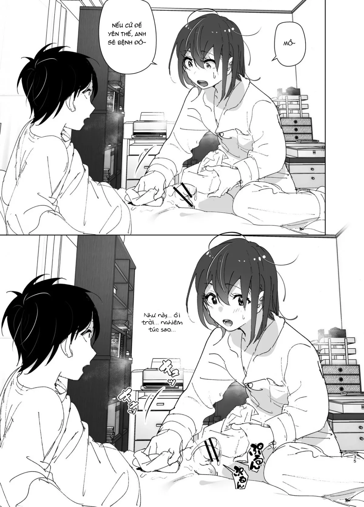 HentaiVN.net - Ảnh 35 - Onii-chan no Koto ga Daisuki!! na Imouto no Hanashi [The Story Of A Little Sister That Loves Her Big Brother] - Oneshot_1