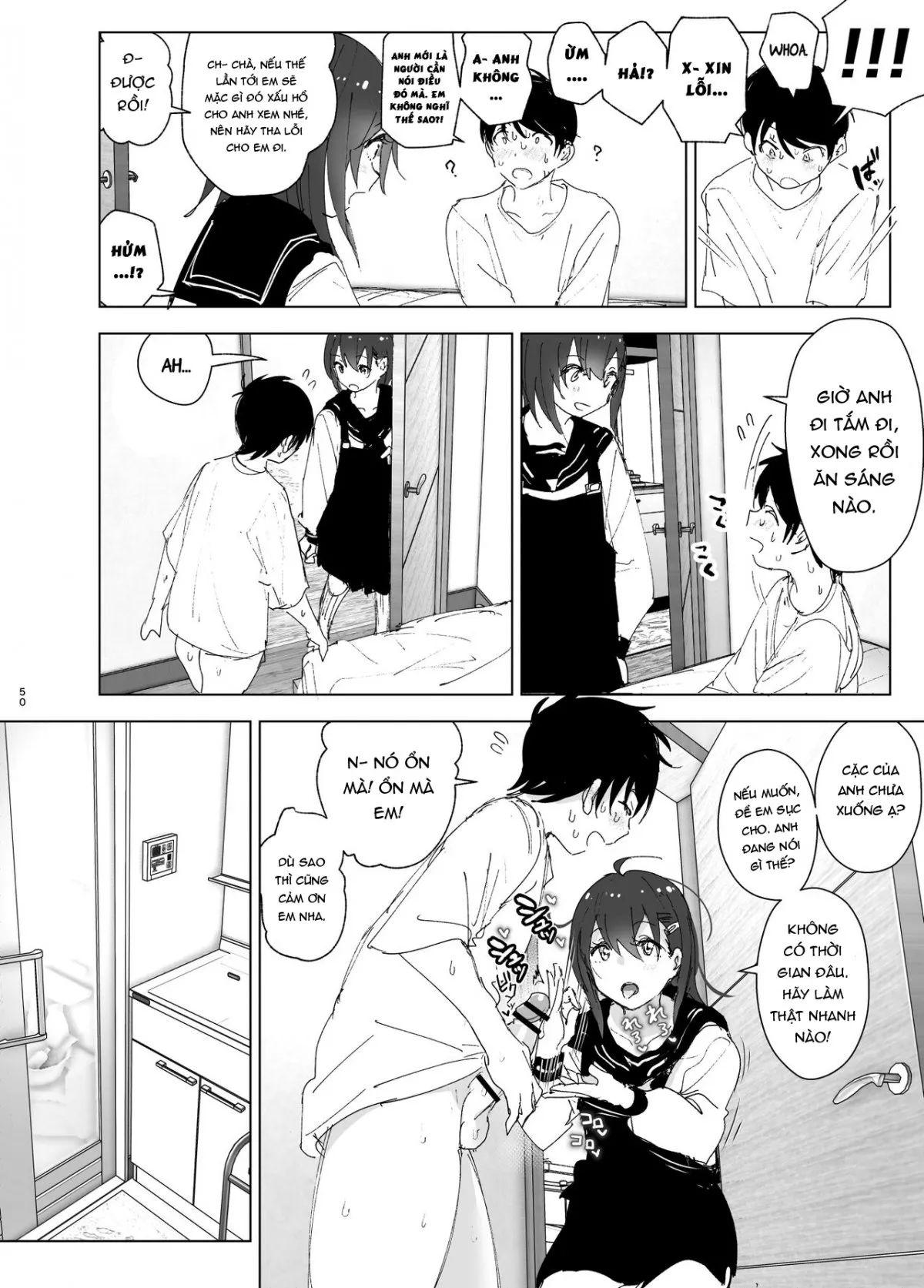 HentaiVN.net - Ảnh 4 - Onii-chan no Koto ga Daisuki!! na Imouto no Hanashi [The Story Of A Little Sister That Loves Her Big Brother] - Oneshot_2