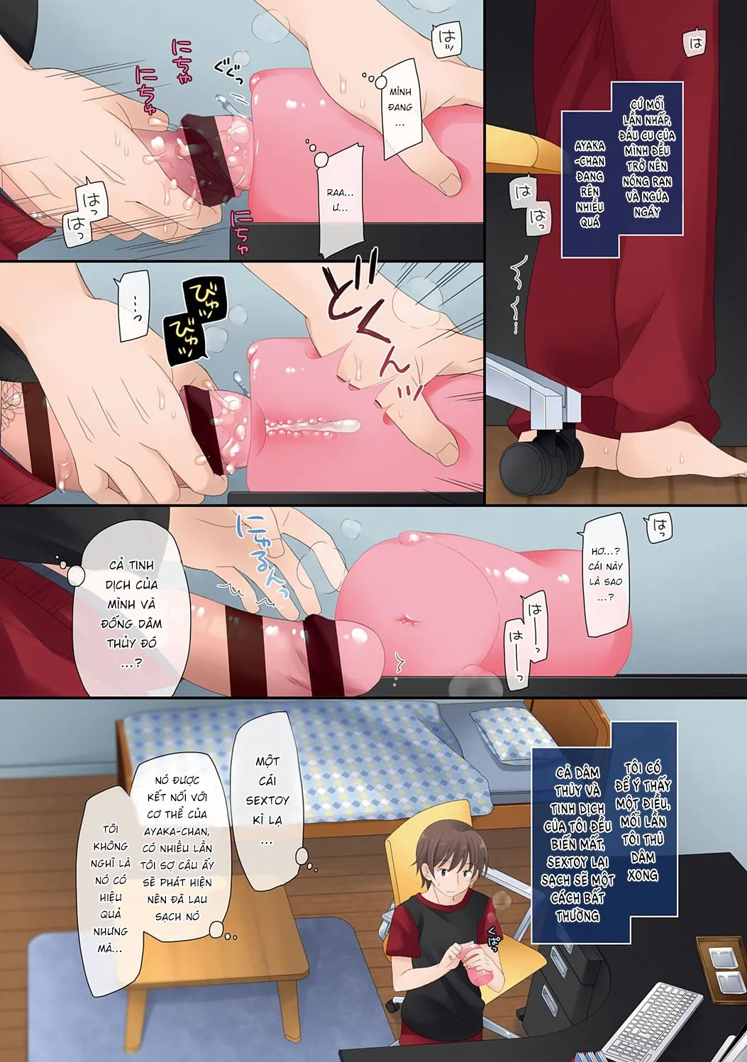 HentaiVN.net - Ảnh 10 - Dùng Chiếc Sextoy Thần Kì Để Đụ Cô Bạn Hàng Xóm [Mahou no Onaho] - Chap 2