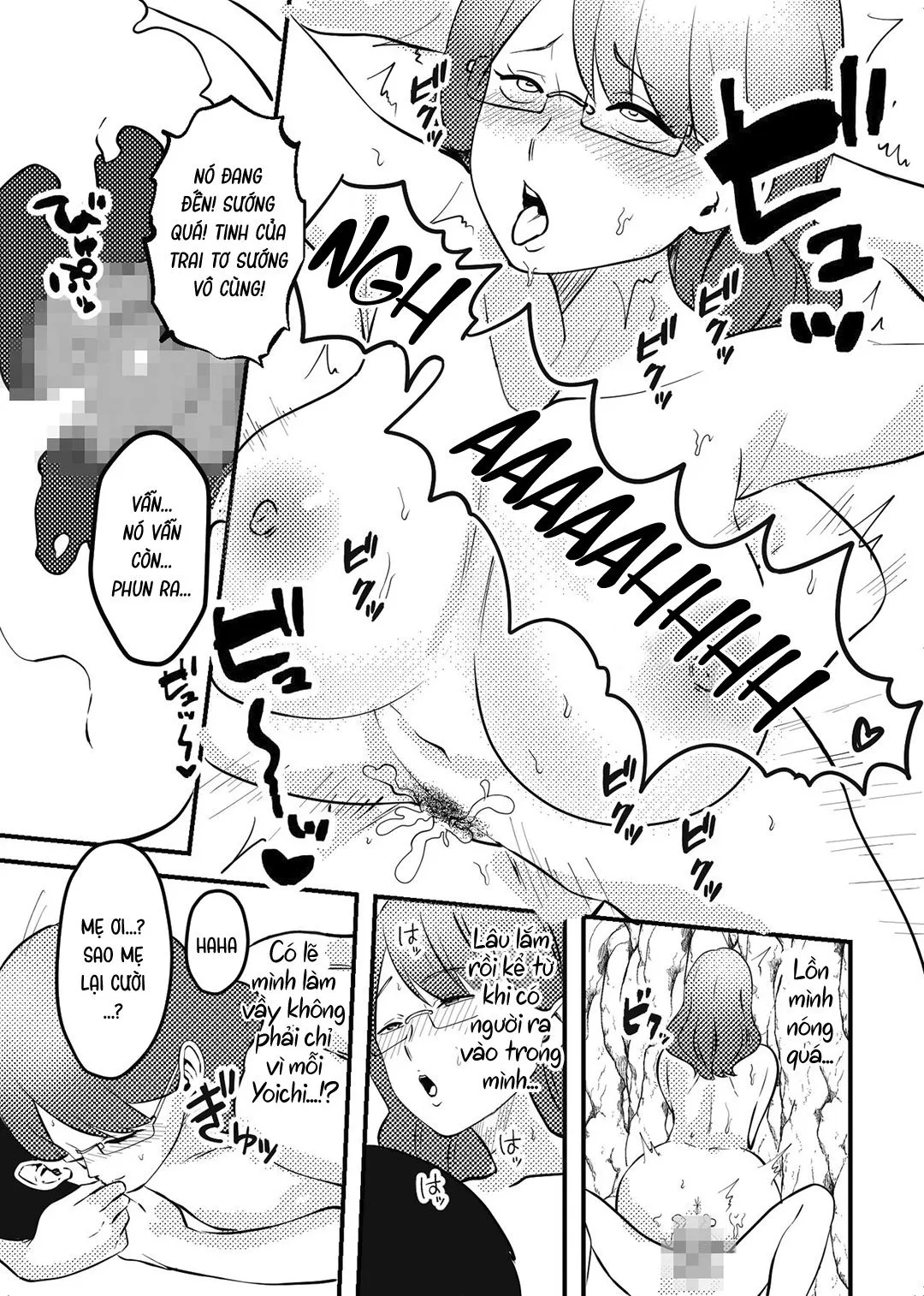 HentaiVN.net - Ảnh 23 - Mẹ và con trai dạt vào hoang đảo [Mama to Musuko ga Mujintou de Love Love Sex suru Hanashi | A Story of a Mom and Her Son's Lovemaking on a Uninhabited Island] - Oneshot