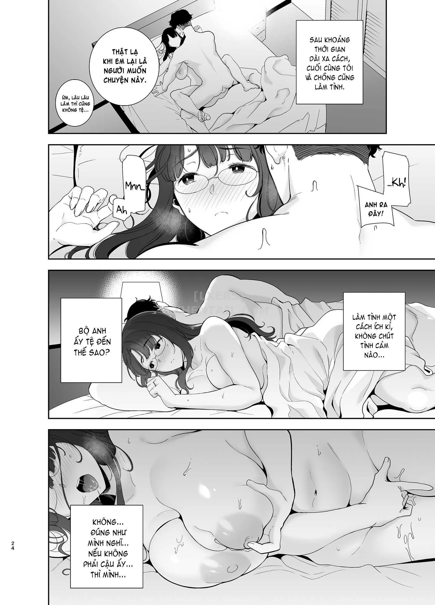 HentaiVN.net - Ảnh 27 - Wild-shiki Nihonjin Tsuma no Netorikata Sono [Wild Chronicles - Darkest Desire; Wild Method - How to Steal a Japanese Housewife] - Chap 1 - Có che