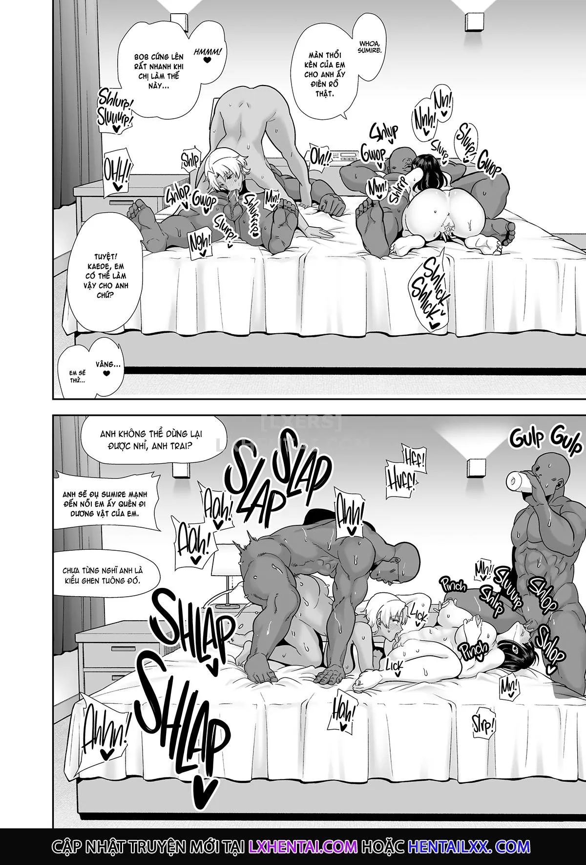 HentaiVN.net - Ảnh 55 - Wild-shiki Nihonjin Tsuma no Netorikata Sono [Wild Chronicles - Darkest Desire; Wild Method - How to Steal a Japanese Housewife] - Chap 3 - Có che