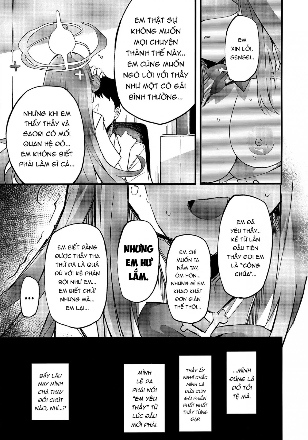 HentaiVN.net - Ảnh 9 - Jihi O Kureta Anata To [RIGHT HERE WITH YOU, WHO FORGAVE ME] - Oneshot