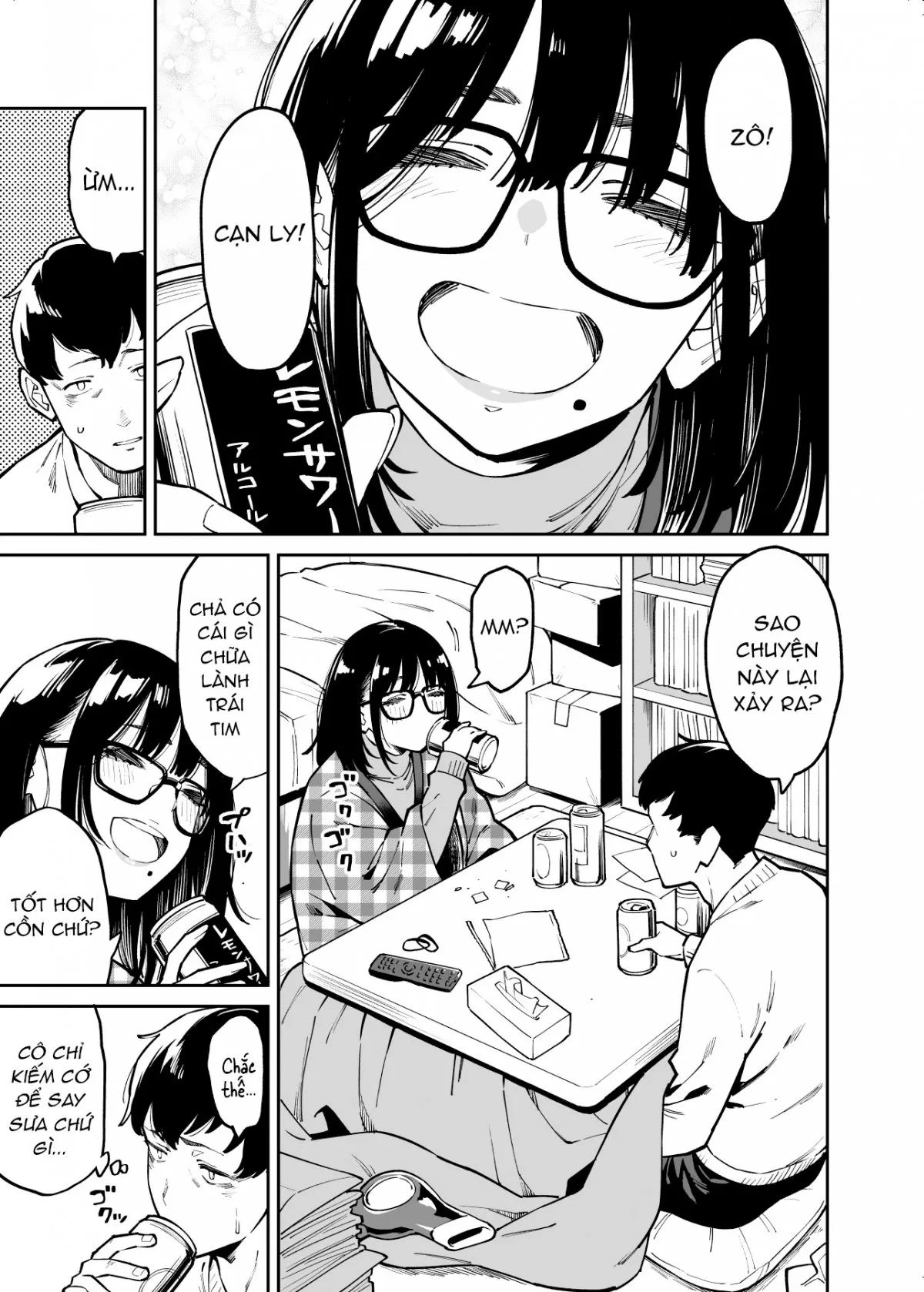 HentaiVN.net - Ảnh 10 - An ủi bởi cô hàng xóm nhếch nhác [Otonari no Darashina Onee-san ni Nagusamerareru Hanashi] - Tranh thủ