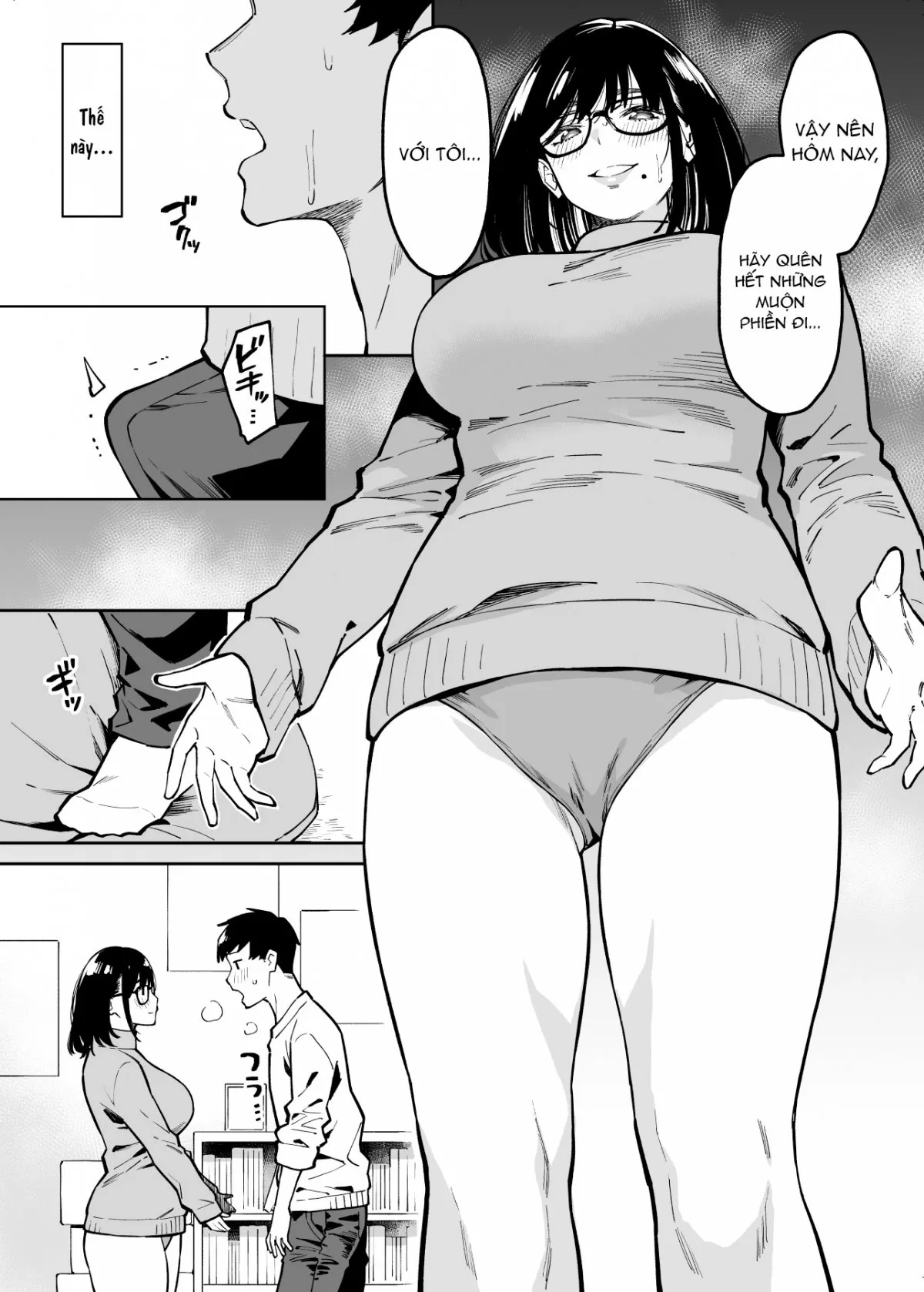 HentaiVN.net - Ảnh 16 - An ủi bởi cô hàng xóm nhếch nhác [Otonari no Darashina Onee-san ni Nagusamerareru Hanashi] - Tranh thủ
